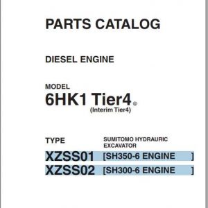 Sumitomo Hydraulic Excavator Diesel Engines 6HK1 Tier4 Parts Catalog 1