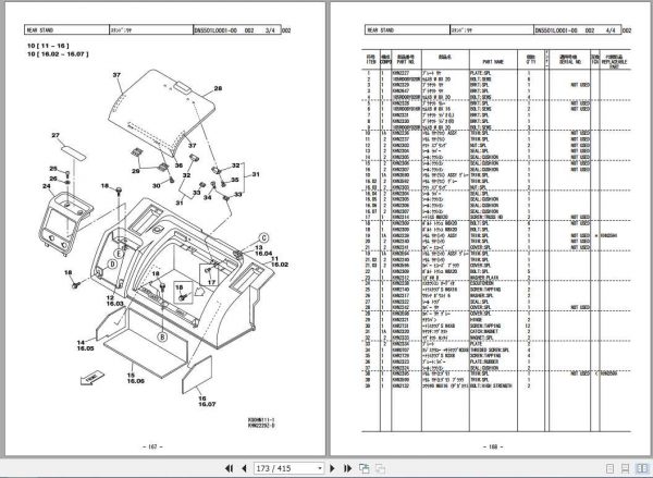 Sumitomo Hydraulic Excavator SH160 3 Parts Manual 2
