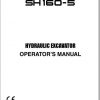 Sumitomo Hydraulic Excavator SH160 5 Parts Operators Shop Manual 1
