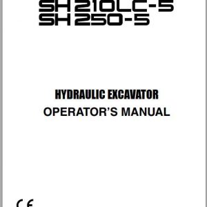 Sumitomo Hydraulic Excavator SH210LC 5 LR Parts Operators Shop Manual 1