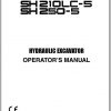 Sumitomo Hydraulic Excavator SH210LC 5 Parts Operators Shop Manual 1