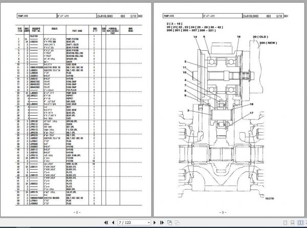 Sumitomo Hydraulic Excavator SH240 3 Parts Manual 2