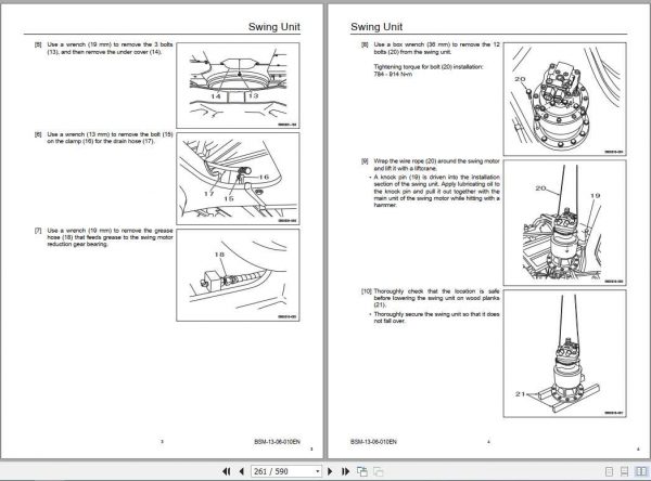 Sumitomo Hydraulic Excavator SH300 5 Parts Operators Shop Manual 3