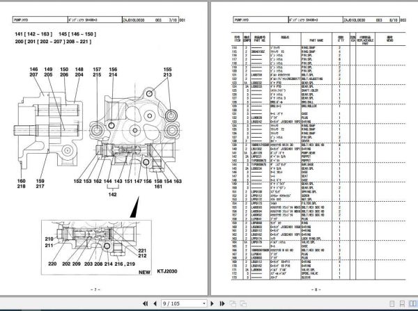 Sumitomo Hydraulic Excavator SH400 3 SH450HD 3 Parts Manual 3