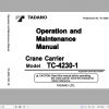 Tadano Carrier Crane TC 4230 1 Serial DC0061 Operation Maintenance Manual 1