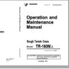 Tadano Rough Terrain Crane TR 160M 3 Serial 525567 Operation Maintenance Manual 1