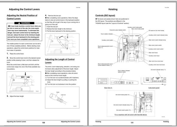 Tadano Rough Terrain Crane TR 250M 6 Serial FB1292 Operation Maintenance Manual 3