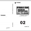 Tadano Rough Terrain Crane TR 500M 1 Serial 580003 Operation Maintenance Manual 1