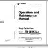 Tadano Rough Terrain Crane TR 650XXL 3 Serial 545320 Operation Maintenance Manual 1