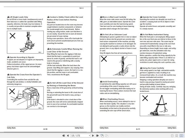 Tadano Truck Crane TT 300XL 1 Serial 291030 Operation Maintenance Manual 2