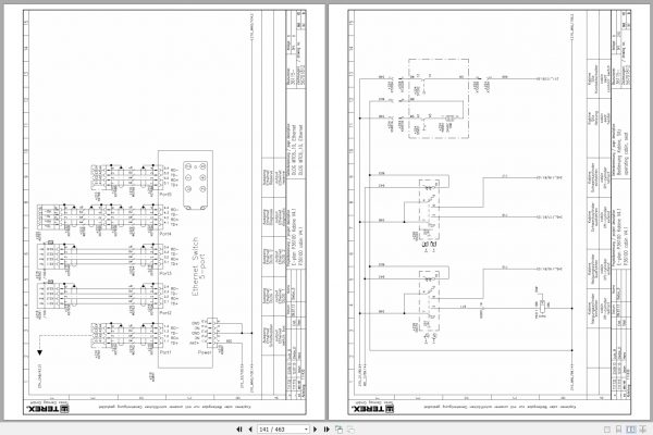 Terex Crawler Crane Superlift CC3800 650 Ton Electric System and Schematic 4