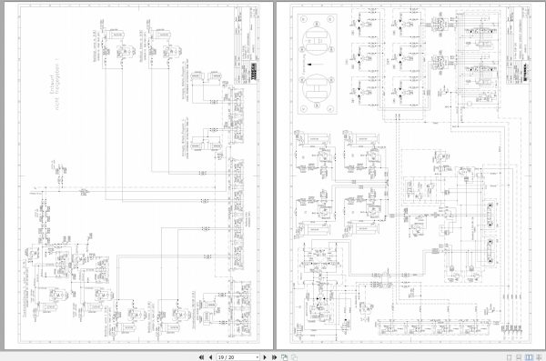 Terex Crawler Crane Superlift CC3800 650 Ton Hydraulic System and Schematic 3