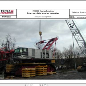 Terex Demag Crawler Crane CC8800 1600T Control System General 2