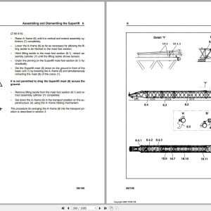 Terex Demag Crawler Crane CC8800 1600T Mounting Manual 3