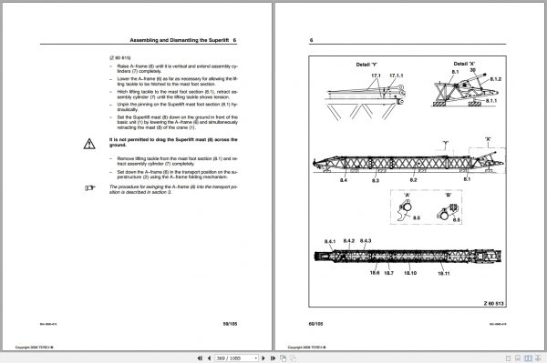 Terex Demag Crawler Crane CC8800 1600T Mounting Manual 3