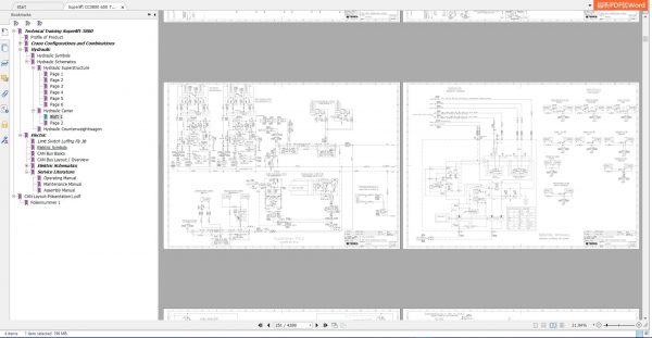 Terex Demag Superlift CC3800 650 Ton Technical Manual Training Schematic Diagram Operating Instructions 6