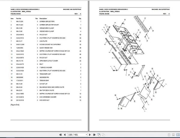 Terex Finlay Mobile Screen 684 Parts Catalog 3