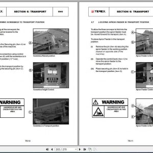 Terex Finlay Screener 883 Operation Manual 3