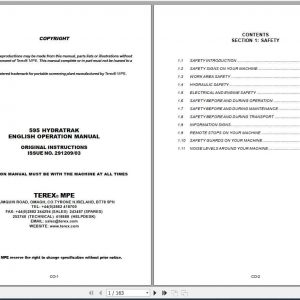 Terex Finlay Screener Hydratrak 595 Operations Manual 1