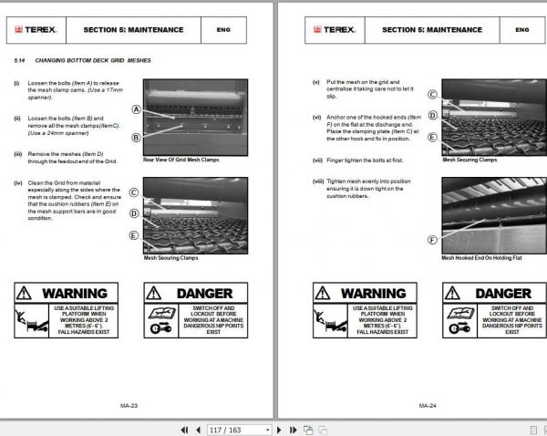 Terex Finlay Screener Hydratrak 595 Operations Manual 3
