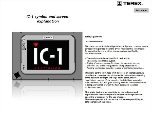 Terex Crane IC 1 Technilogy Technical Training1 6