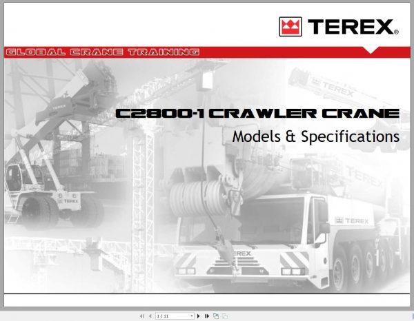 Terex Crawler Crane Technical Training TCED 100 CD1 2