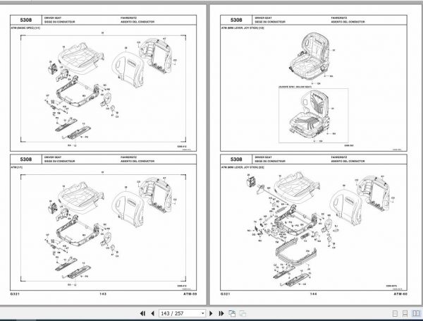 Toyota Forklift 02 7FG35.40.45.K40 02 7FGA50 1FZ Engine Parts Catalog 3