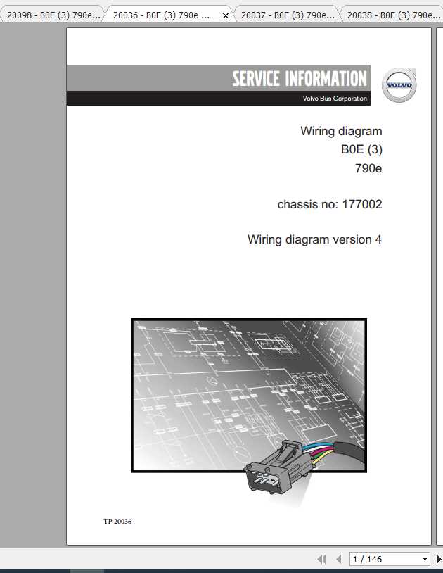 Volvo Trucks Buses B0E Electrical Wiring Diagram 2