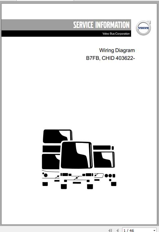 Volvo Trucks Buses B7FB Electrical Wiring Diagram 1