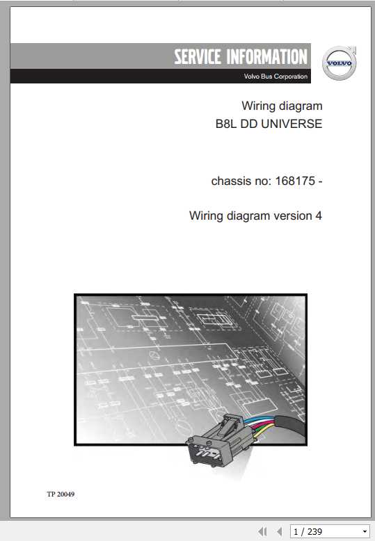 Volvo Trucks Buses B8L Electrical Wiring Diagram 1