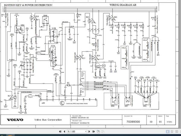 Volvo Trucks Buses B9L Electrical Wiring Diagram 2