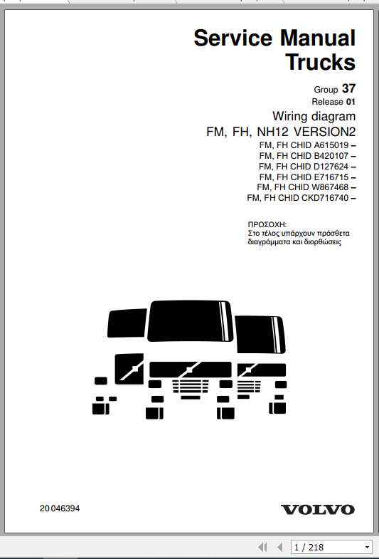 Volvo Trucks Buses FH Electrical Wiring Diagram 1