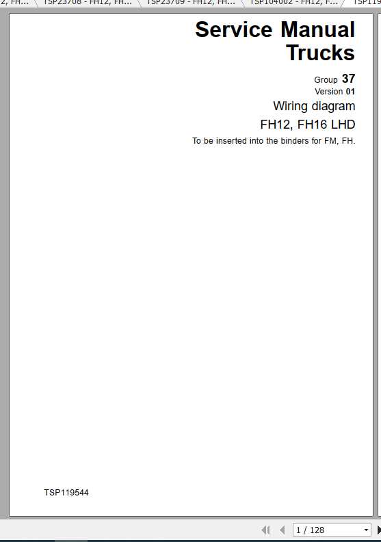 Volvo Trucks Buses FH16 Electrical Wiring Diagram 2