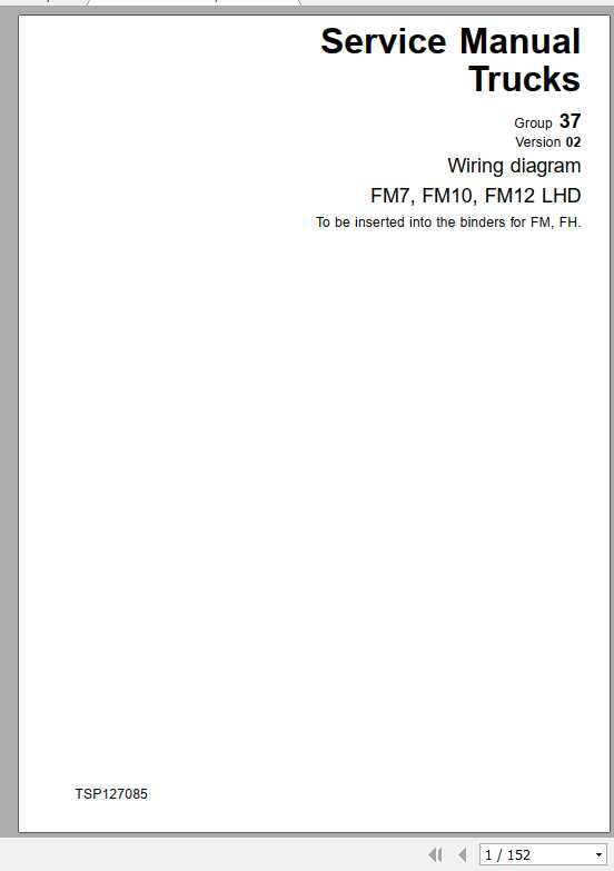 Volvo Trucks Buses FM10 Electrical Wiring Diagram 1