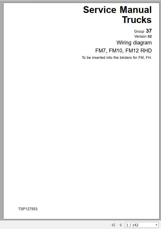 Volvo Trucks Buses FM7 Electrical Wiring Diagram 1