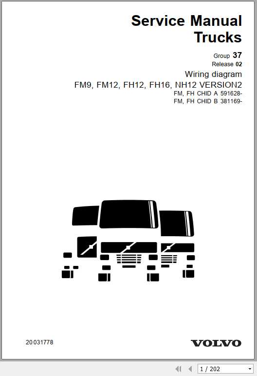 Volvo Trucks Buses FM9 Electrical Wiring Diagram 2