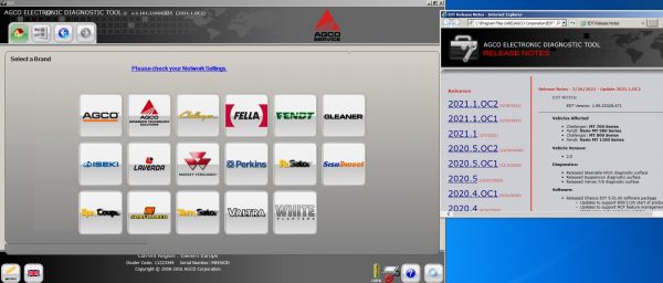 AGCO EDT Electronic Diagnostic Tool V1.99.20328.671 2021.1.OC2 Relase 03.2021 Diagnostic Software 0