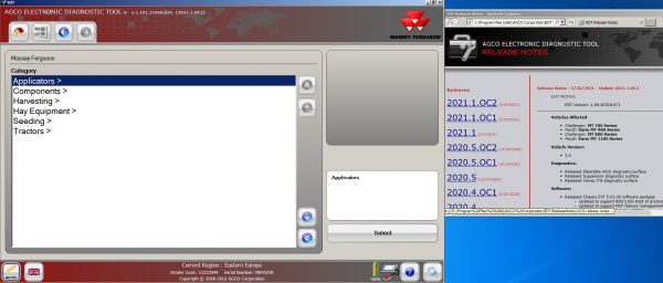 AGCO EDT Electronic Diagnostic Tool V1.99.20328.671 2021.1.OC2 Relase 03.2021 Diagnostic Software 3