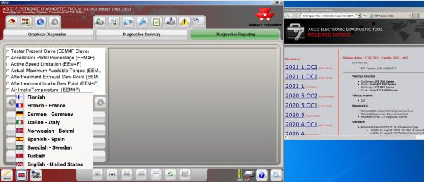 AGCO EDT Electronic Diagnostic Tool V1.99.20328.671 2021.1.OC2 Relase 03.2021 Diagnostic Software 8