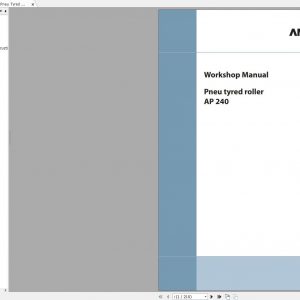 AMMANN Pneu Tyred Roller AP240 Cummin Tier 2 2011 Workshop Manual 1