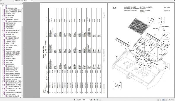 AMMANN Pneu Tyred Roller AP240 Spare Parts Catalogue 3