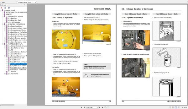 Ammann Roller ASC110 ASC150 Cummins Tier II 11.2006 Operation Manual 4
