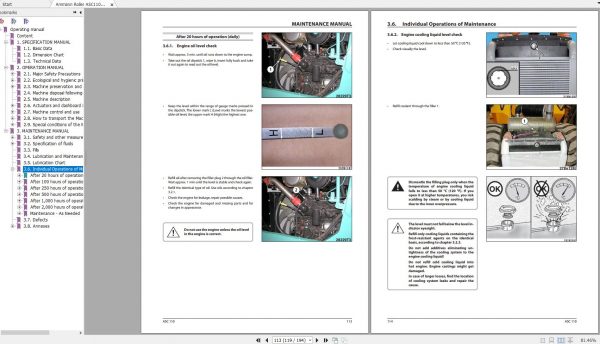 Ammann Roller ASC110 Cummins Tier 3 2012 Operation Manual 3