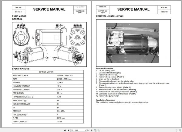 BT Electric Forklift C3E100R C3E130R C3E150R Service Parts Manual 2
