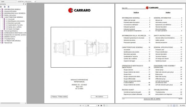 BT Electric Forklift C4E250 350V C4E300VVL Service Operators Manual Diagrams 3 1