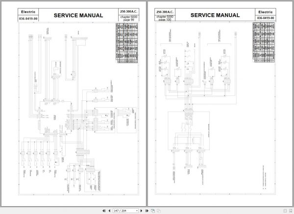 BT Electric Forklift C4E250NV C4E300NV Service Manual Diagrams 3 1