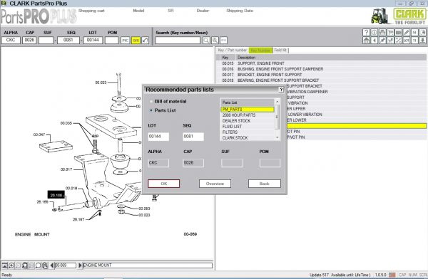 Clark ForkLift Parts Pro Plus v517 05.2021 Spare Parts Catalog DVD 6