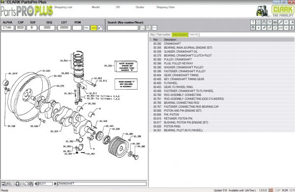 Clark ForkLift Parts Pro Plus v518 06.2021 Spare Parts Catalog DVD 4