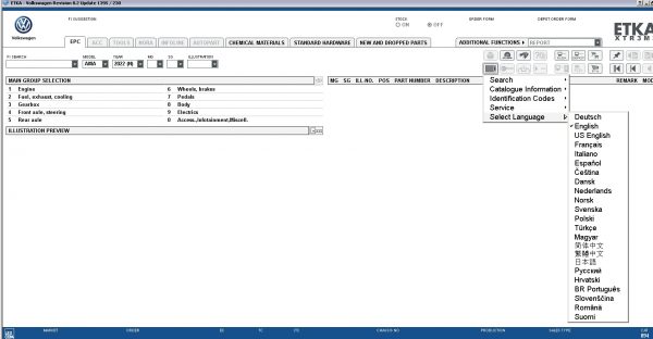 ETKA 8.2 Volkswagen Seat Skoda Audi Commercial Vehicles 03.2021 Spare Parts Catalog 8