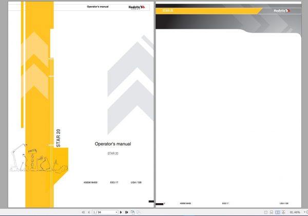 Haulotte Work Platforms PDF 212GB Updated 06.2021 Service Maintenance Operators Manual Training Spare Parts Manual 6